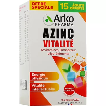 Arkopharma Azinc Vitalité 12 Vitamines 8 Minéraux