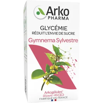 Arkogélules Gymnema Sylvestre Glycémie 45 gélules