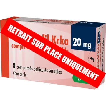 Tadalafil 20mg KRKA Traitement de la Dysfonction Érectile