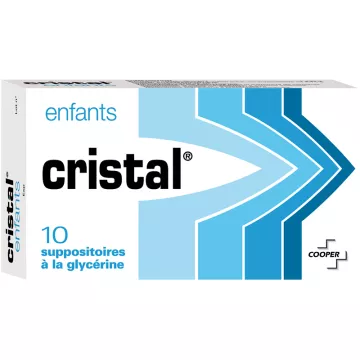 Cristal 10 Suppositoires Глицериновое слабительное для детей