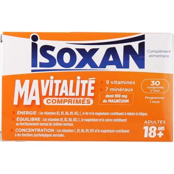 Isoxan Ma Vitalité for Adults, 30 tablets