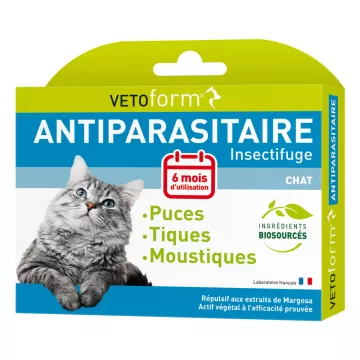 VETOFORM natural de insectos repelente de pipeta para Cat Spot-on