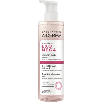 Exomega Gel Limpiador Facial Calmante A-derma 200ml