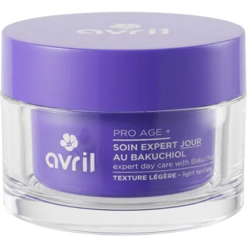 Avril Pro Age+ Crema de día ligera ecológica con bakuchiol, 50 ml