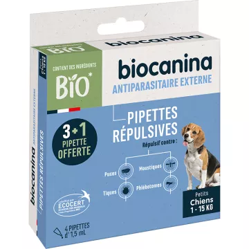 Biocanina Pipettes Répulsives Chien Bio X3