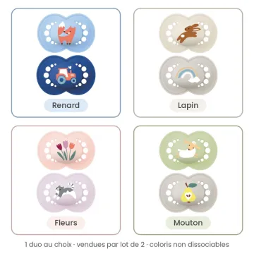 Mam Sucette Original Nature +6 Mois lot de 2 Ref 49