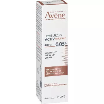 Avene Hyaluron Activ Procedure Retinale Micro-Lift Oog- & Lipcrème 0,05% 15ml