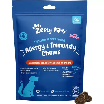 Zesty Paws Supporto per la pelle e le difese immunitarie del cane anziano 60 croccantini