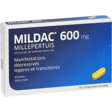 Mildac 600mg Manifestaties van depressie 20 tabletten