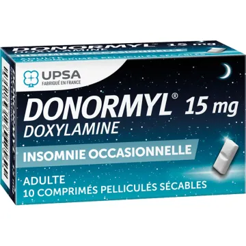 Donormyl 15mg doxylamine 10 divisible tablets
