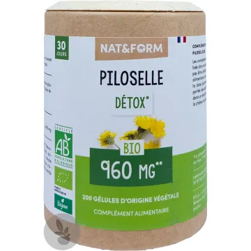 Nat & Form Organic Piloselle, 200 Eco-Friendly Vegetable Capsules 
