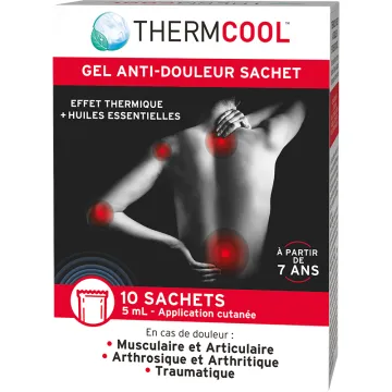 Thermcool Gel Anti-Douleur Articulaire Et Musculaire 10 Sachets
