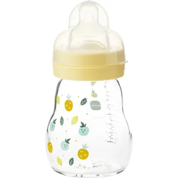 Mam Biberon Verre Couleurs de la Nature +0 Mois 170 ml