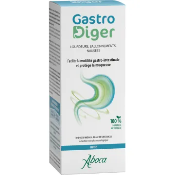 GastroDiger Bloating Nausea Aboca Syrup 180g