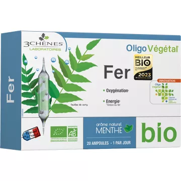 3 Chênes Oligovégétal Bio Fer 20 ampoules