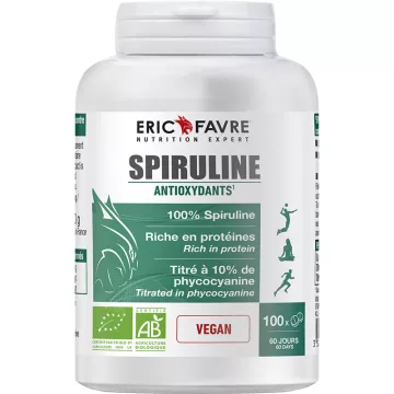 Эрик Фавр Органическая веганская спирулина 100 таблеток