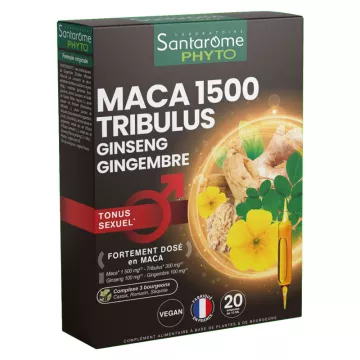 Bio Santaroma Maca 1500 Tribulus Ginseng Ginger Tono Sexual