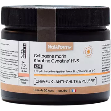 Nat&Form Colágeno Marino Queratina Cynatine HNS 120 g