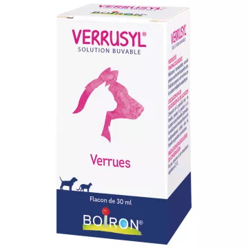 Verrusyl Solution Buvable Verrues Chien et Chat Boiron 30 ml