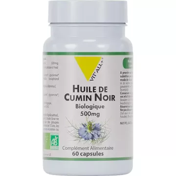 Vitall+ Organic Black Cumin Oil 500mg 60 capsules