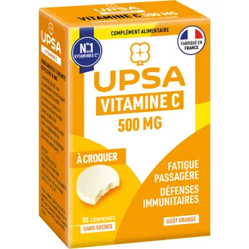 Vitamine C 500MG UPSA 30 comprimés à croquer