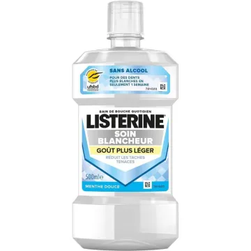 Listerine Mundspülung für strahlend weiße Zähne, milder Geschmack, 500 ml