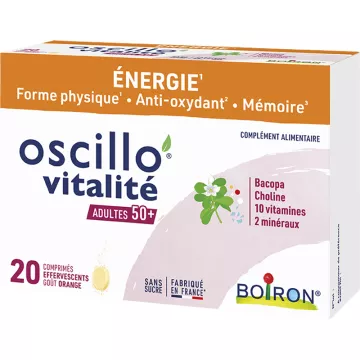 Boiron Oscillo'Vitalität Erwachsene 50+ 20 Brausetabletten