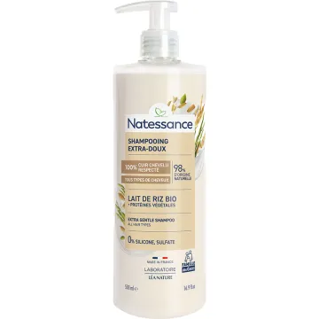 Champô extra-suave de Leite de Arroz Orgânico Natessance