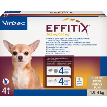 Effitix Spot On Pipettes Antiparasitaires Externe Chien