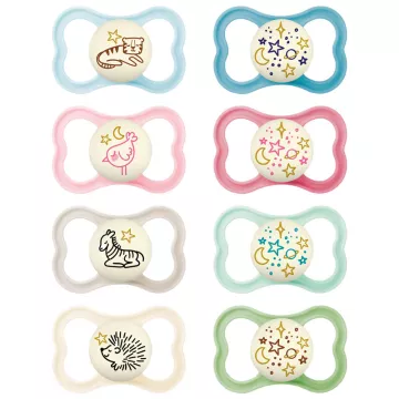 Mam Supreme Night Soother +6 Months set of 2 Ref 37