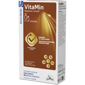 Vitamina Biogaran Multivitaminas 60 cápsulas