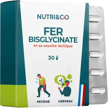 Nutri&Co Eisen Milchsäure-Stamm 30 Kapseln
