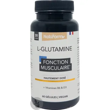 Nat & Form L-Glutamine 60 Cápsulas