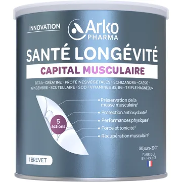 Capital Musculaire Salud Longevidad Arkopharma 30 dosis 285 g