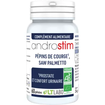 LT Labo Androstim Conforto Prostático e Urinário Orgânico 60 Cápsulas