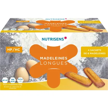 Nutrisens Madeleines Longues HP/HC Dénutrition x24