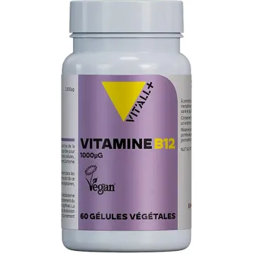 Vitall+ Vitamin B12 Vegan 1000µg 60 vegetarian capsules