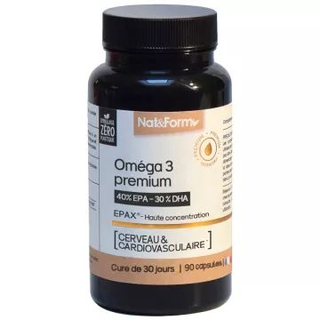Nat & Form Nutraceutique Omega 3 Premium Epax 90 Capsule