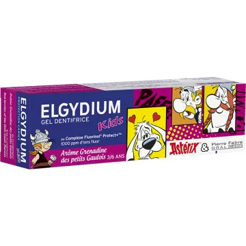 Elgydium Kids Astérix Gel Dentifrice Grenadine 50 ml