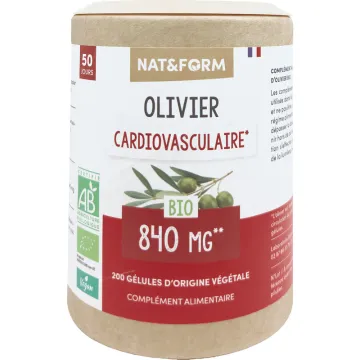 Nat & Form Olivier Organic 200 Eco-Friendly Vegetable Capsules 