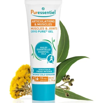 Puressentiel Gel Cryo Pure para articulaciones y músculos, 80 ml