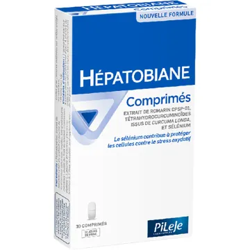Hepatobiane Pileje Funciones hepáticas y biliares 30 comprimidos