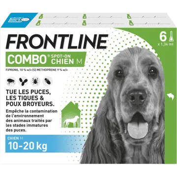 Frontline Combo para Cães M 10-20 kg 6 pipetas