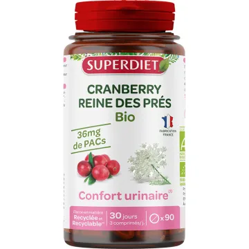 Superdiet Cranberry & Moerasspirea Bio 45 tabletten