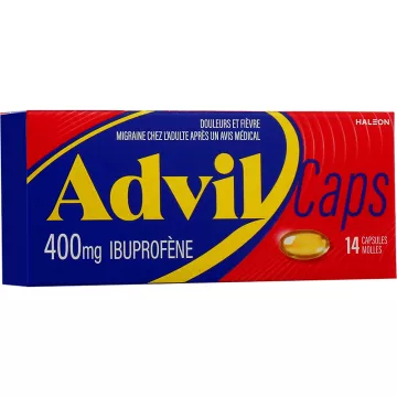 AdvilCaps 400 mg 14 capsules action rapide