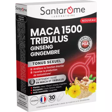Santarome Maca 1500 Tribulus Ginseng Gember Seksuele Tonus