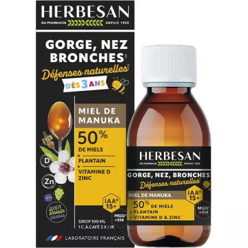 Herbesan Sirop Gorge Nez Bronches Enfants 100 ml