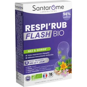 Santarome Respi'rub Flash Bio 15 таблеток