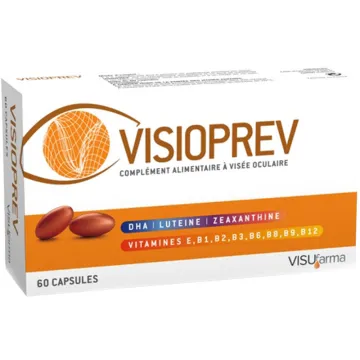 Visufarma Visioprev Lutéine Zéaxanthine & DHA 60 capsules