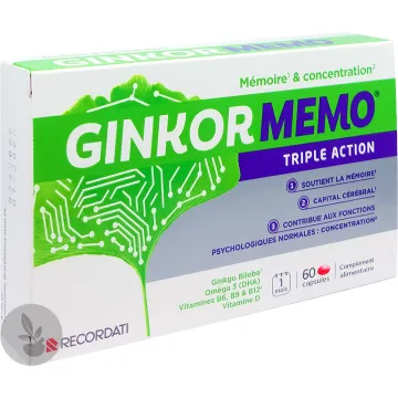 Ginkor Memo Triple Action 60 capsules